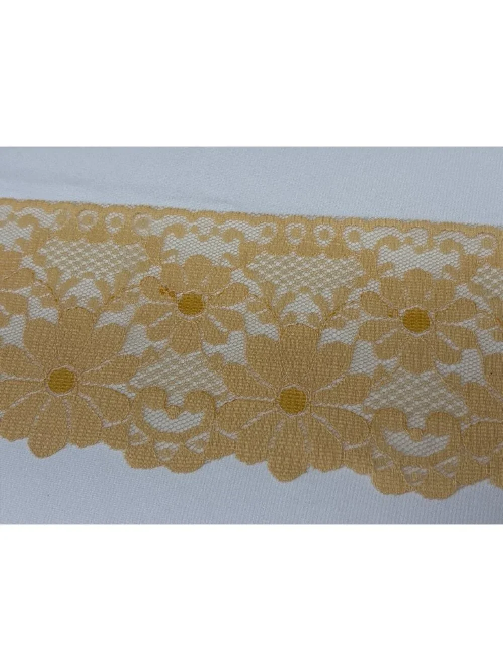 Yellow Floral Lace Trim 4